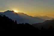94 Dal Passo di Gandazzo tramonto in Grigna